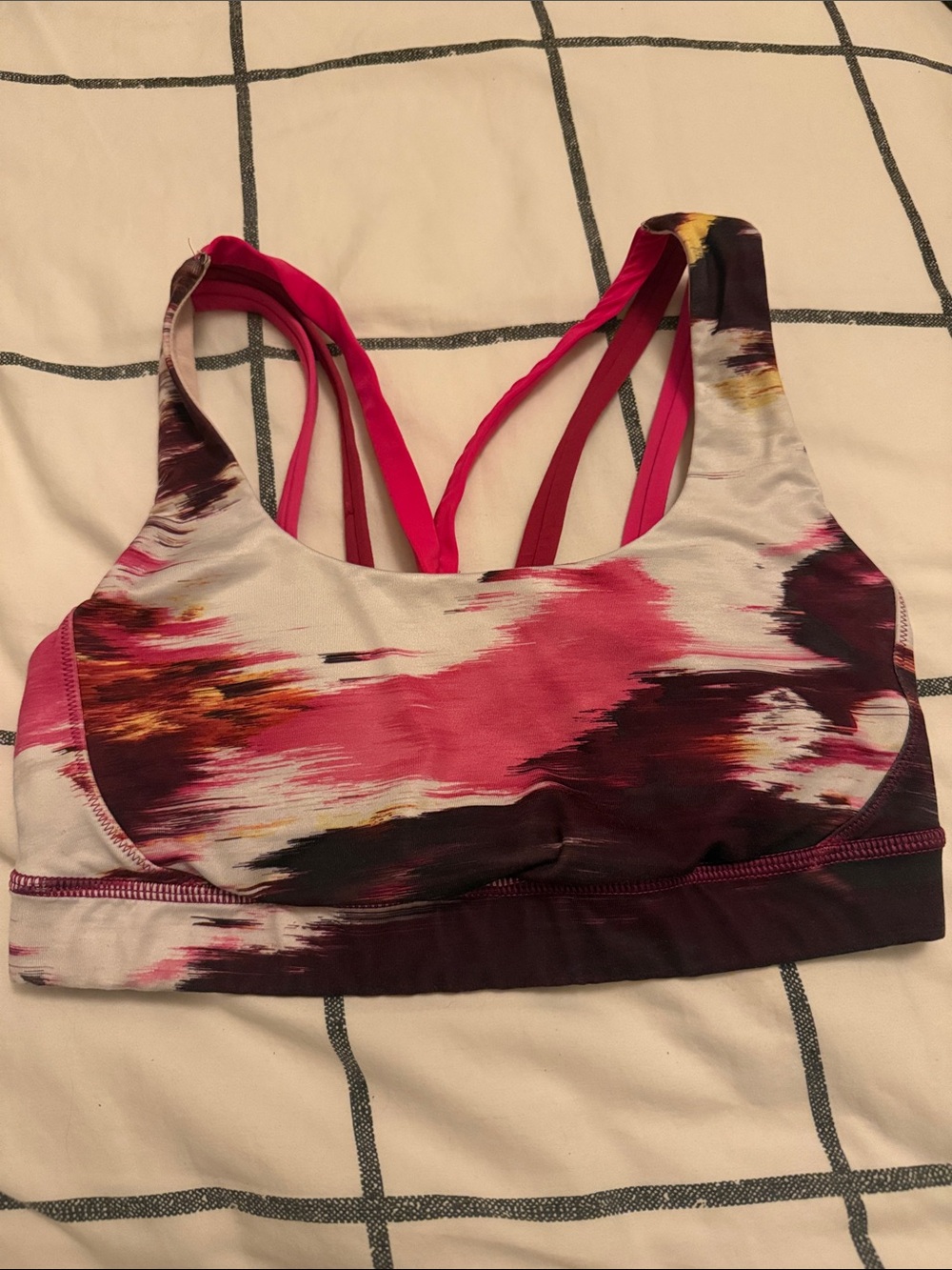 lululemon athletica Pink Multi Strappy Sports Bra